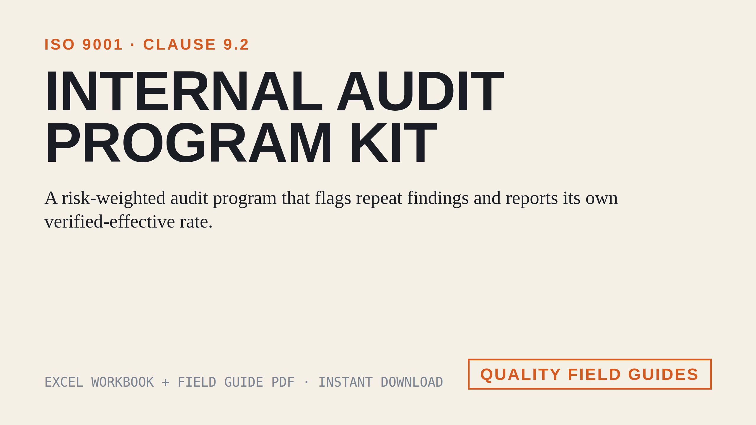 Internal Audit Program Kit cover