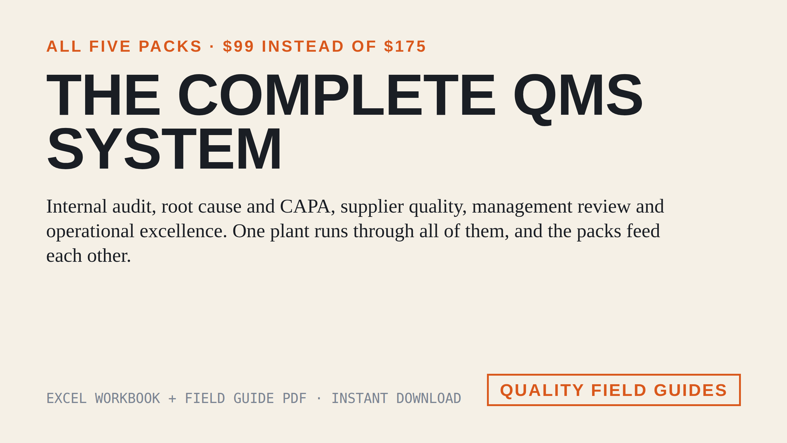 The Complete QMS System cover